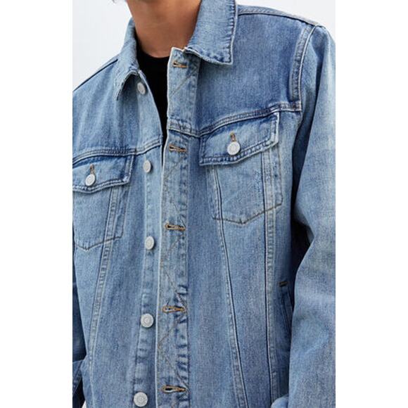 PacSun Medium Classic Denim Jacket Size L Mens or Unisesx - Picture 7 of 7